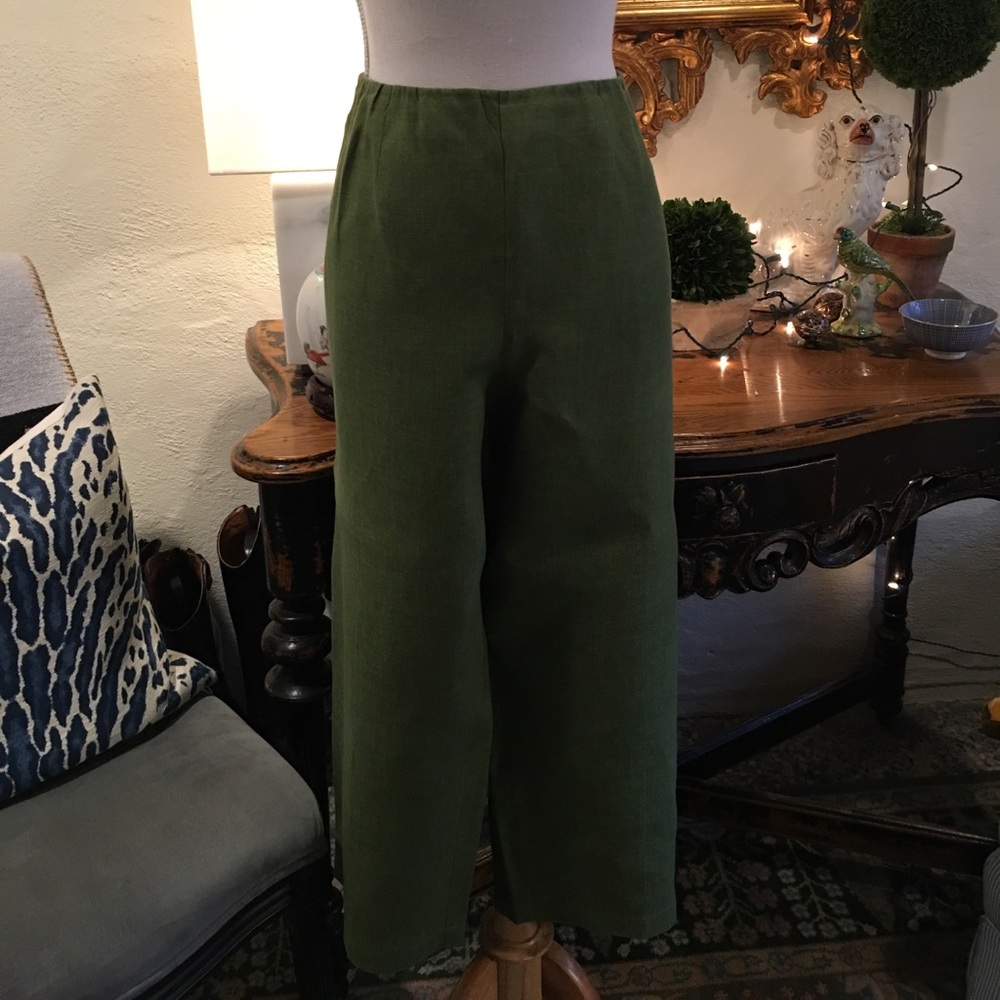 Eileen Fisher Irish Linen Cropped Pants Size 1X